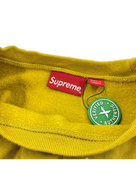 Supreme 18AW Connect Crewneck Sweatshirt スウェット M マスタード