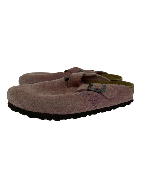 BIRKENSTOCK×Stussy BOSTON ボストン スエードサンダル (24.0)