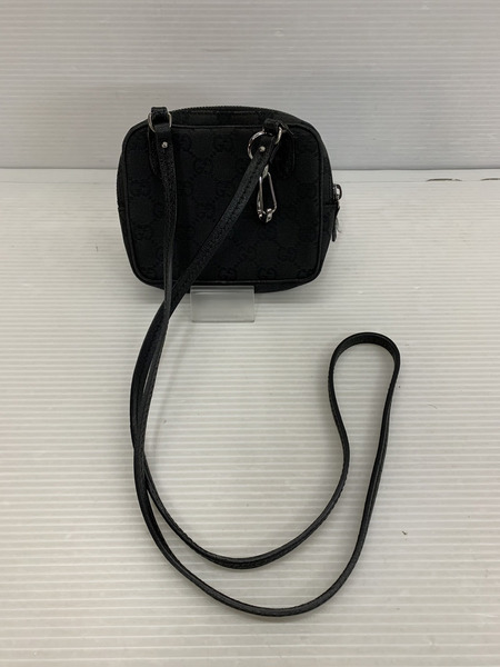 GUCCI ｼｮﾙﾀﾞｰﾊﾞｯｸﾞ GGｷｬﾝﾊﾞｽ BLK