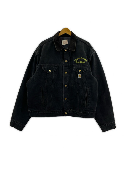 Carhartt ジャケット 90s トラッカー 裏地ブランケット ブラック 50