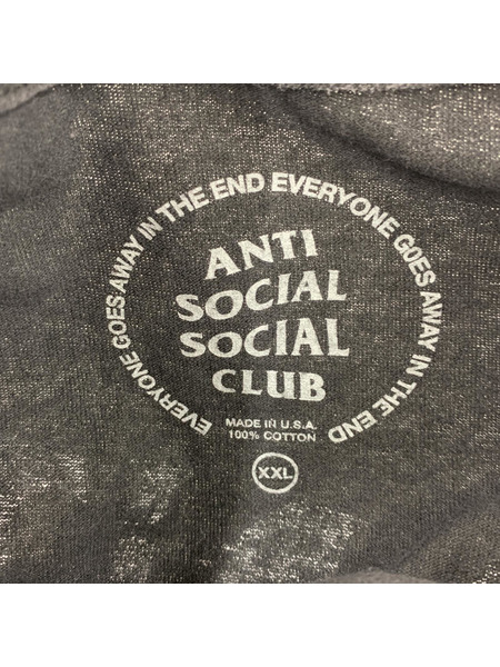 ANTI SOCIAL SOCIAL CLUB×Fragment Design コラボTシャツ (XXL) 黒