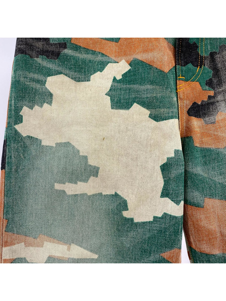 デニム・ジーンズ FAF CAMO AGED DENIM PANTS[値下]