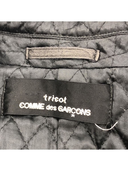 tricot COMME des GARCONS 襟切替ピーコート（-）ブラック