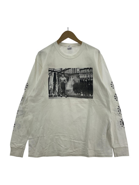 13AW/Supreme/Bruce Lee Mirrors L/S Tee/L/WHT