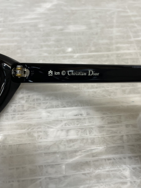 Dior オーストリア製 CDロゴ キャットアイサングラス ブラック