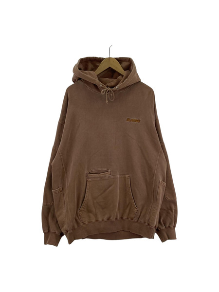 XLARGE PIGMENT DYED WORK PULLOVER HOODED SWEAT (L)