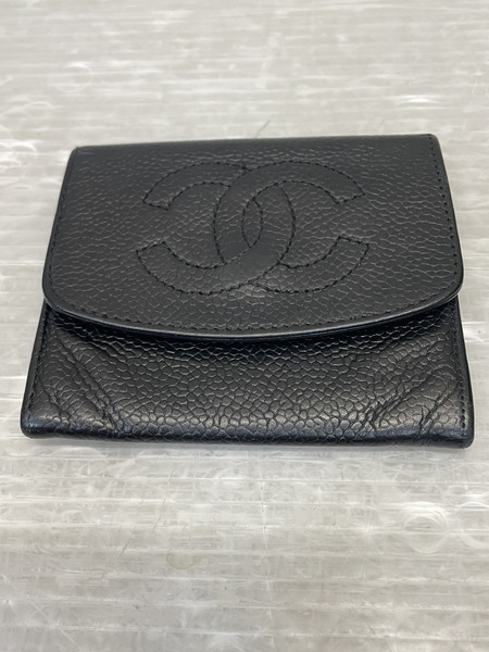 CHANEL キャビアスキン コインケース 黒[値下]