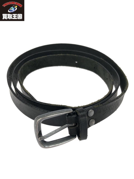 DIGAWEL LEATHER BELT COW LEATHER レザーナローベルト 黒 DWKOB047[値下]