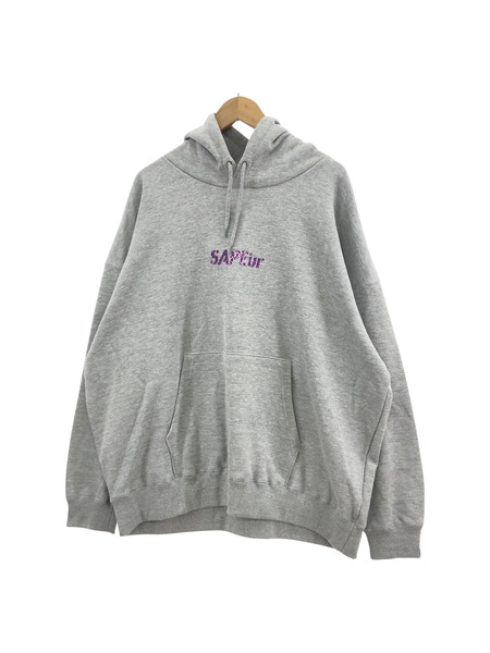 SAPeur PURPLE LEOPARD HEAD HOODIE/L[値下]