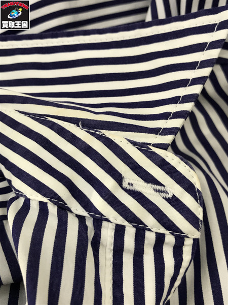 Balenciaga 663034 アシンメトリーシャツ ストライプ (XXS)