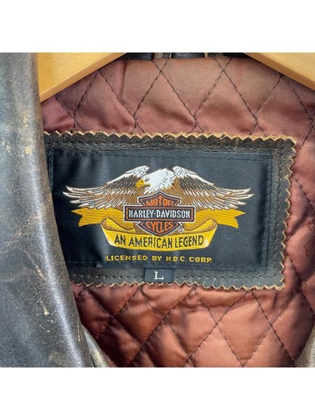 Harley-Davidson レザージャケット レザージャケット ブラウン L