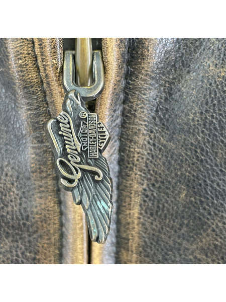 Harley-Davidson レザージャケット レザージャケット ブラウン L