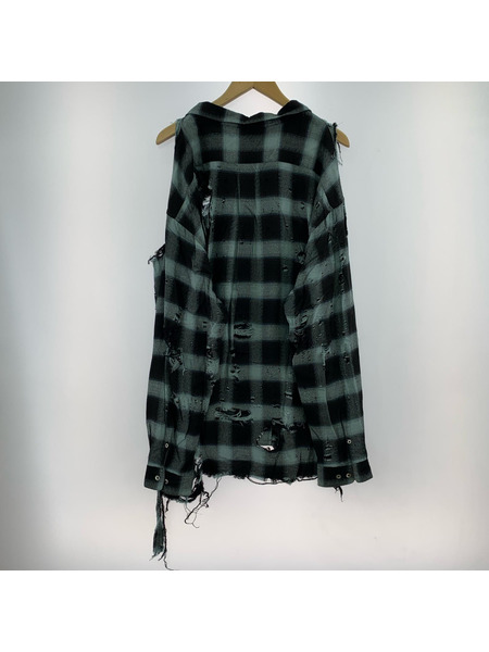 SUGARHILL 長袖シャツ 23ss BURNT OMBRE PLAID BLOUSE 0 グリー