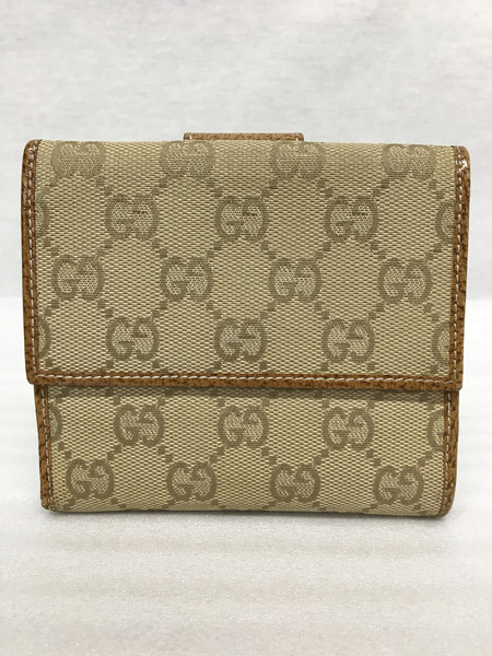 GUCCI GGジャガード 二つ折り財布