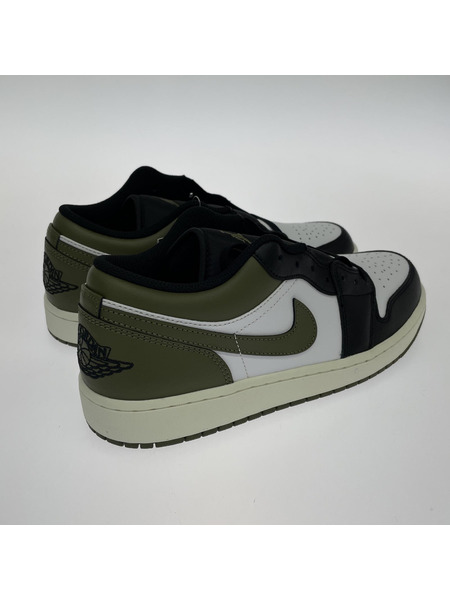 NIKE AIR JORDAN 1 LOW BLACK MEDIUM OLIVE 27.0cm 553558-152