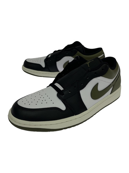 NIKE AIR JORDAN 1 LOW BLACK MEDIUM OLIVE 27.0cm 553558-152