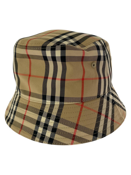 BURBERRY ハット 2 PANEL BUCKET HAT ノバチェック バケットハット L ベージュ