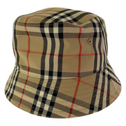 BURBERRY ハット 2 PANEL BUCKET HAT ノバチェック バケットハット L ベージュ
