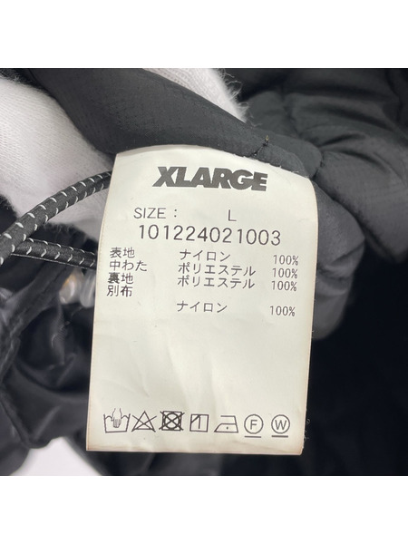 XLARGE NYLON HOODED JACKET(L)BLK