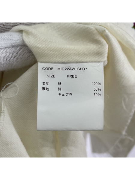 Midorikawa×Skoloct SH07 総柄ｽｲﾝｸﾞﾄｯﾌﾟ F ﾎﾜｲﾄ MID22AW-SH07