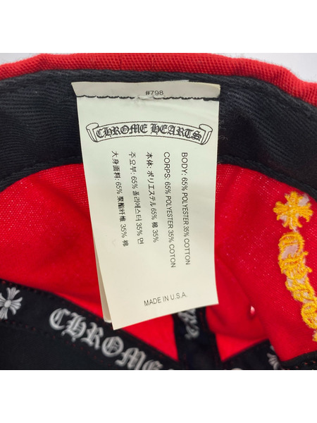 CHROME HEARTS ベースボールキャップ CHレッド