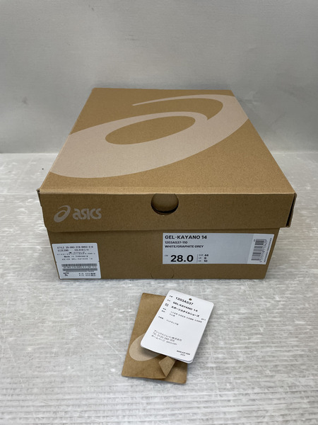 ASICS GEL-KAYANO14 ローカットスニーカー シルバー　28.0cm