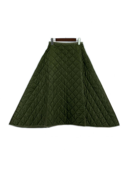 MADISON BLUE ロングスカート MI―MOLLET FLARE SK QUILTING カーキ
