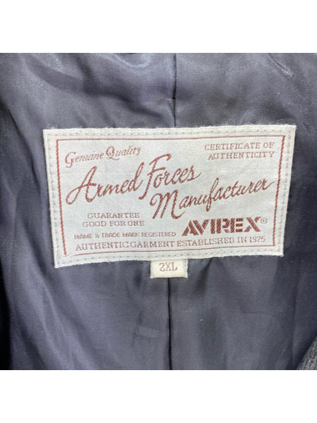 AVIREX レザージャケット 羊革 レザージャケット 黒[値下]