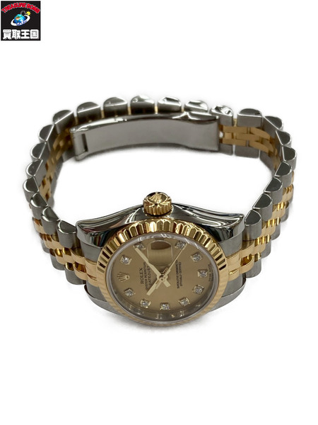 ROLEX DATE JUST ロレックス デイトジャスト 179173 ステンレス 18金イエローゴールド コンビ 10P ダイヤ 仕上げ済み レディースAT　自動巻き  [値下]
