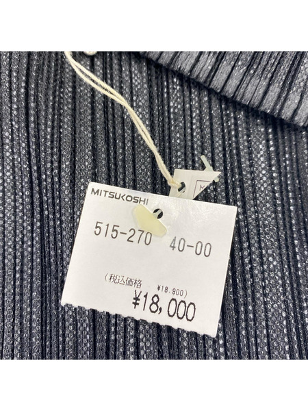 PLEATS PLEASE 長袖Tシャツ・カットソー 光沢プリント 黒 (3)