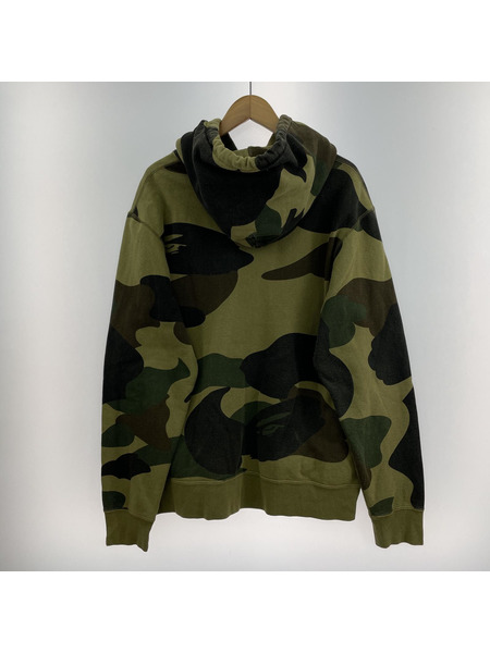 A BATHING APE/WGM BUSY WORKS CAMOパーカー（XL)