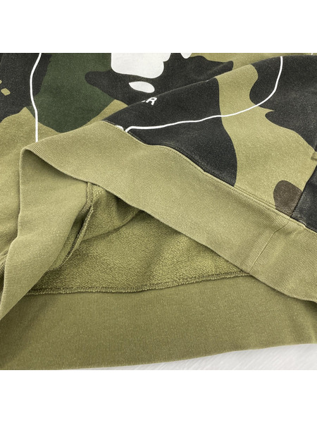 A BATHING APE/WGM BUSY WORKS CAMOパーカー（XL)