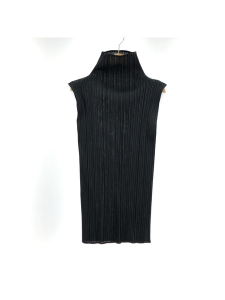 PLEATS PLEASE ノースリーブカットソー M BLK