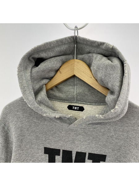 TMT ダメージ加工/パーカー (XL) グレー