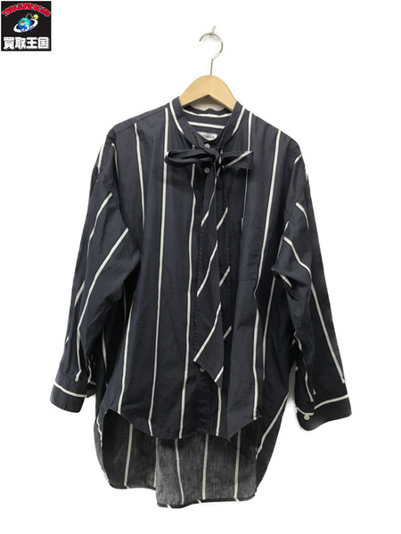 Balenciaga  492513 バックロゴ リボンシャツ (36)