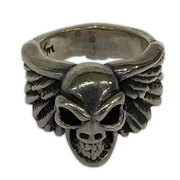 BILL WALL LEATHER リング・指輪 Wing w Good Luck Skull Ring 17号