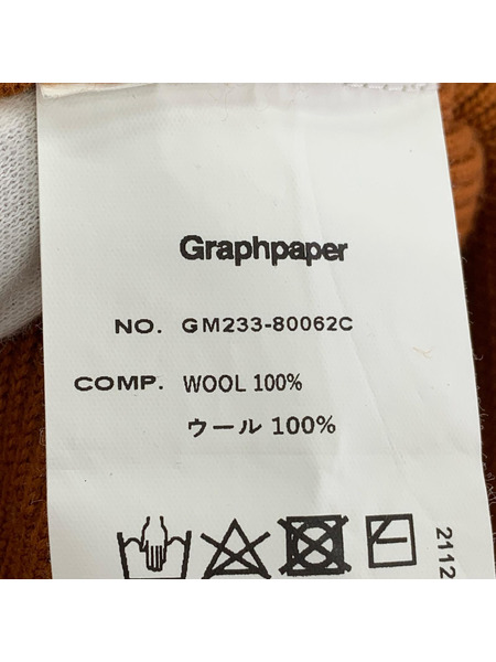 graphpaper ニット・セーター 23AW High Density Crew Neck Knit 2 オレンジ