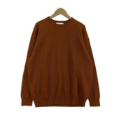 graphpaper ニット・セーター 23AW High Density Crew Neck Knit 2 オレンジ