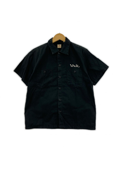 SUGAR CANE 半袖シャツ S/S ボーリングシャツ ブラック