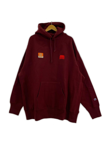 Champion×MIN-NANO×BEAMS渋谷限定リバースウィーブ刺繍ロゴパーカー XXL