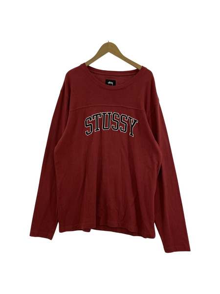 STUSSY アーチロゴスウェット L 赤