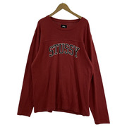 STUSSY アーチロゴスウェット L 赤