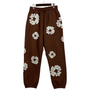 DENIM TEARS COTTON WREATH SWEATPANT BROWN フラワースウェットパンツ M