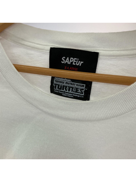 SAPeur 半袖Tシャツ・カットソー TURTLES MIKEY 白 XL