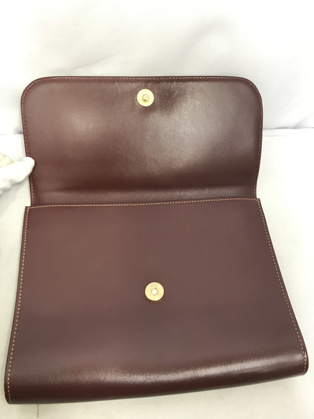 ハンドバッグ Cartier クラッチバッグ ボルドー