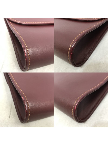 ハンドバッグ Cartier クラッチバッグ ボルドー