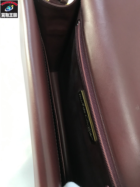 Carrtier ショルダーバッグ マストライン ダブルフラップ ボルドー