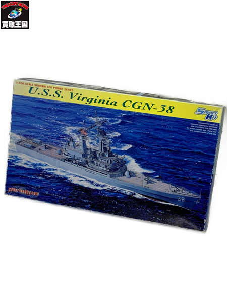 サイバーホビー 1/700 アメリカ海軍 ミサイル巡洋艦USSバージニ CGN-38 未組立 箱ダメージあり U.S.S. Virginia 