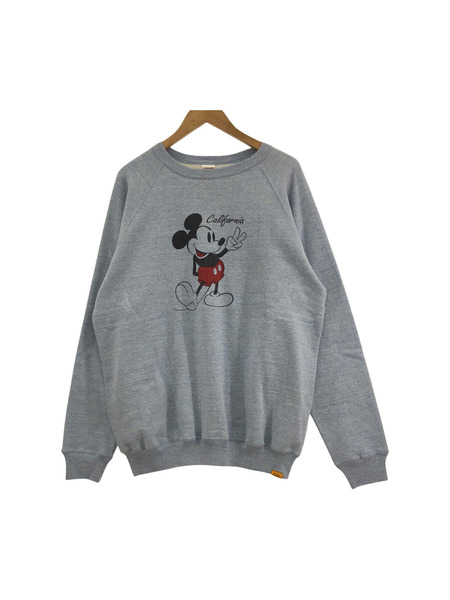 STANDARD CALIFORNIA×Disney/88/12 CALIFORNIA CREW SWEAT/L/青[値下]