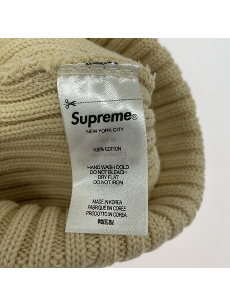 Supreme 24SS Overdyed Beanie Light Tan